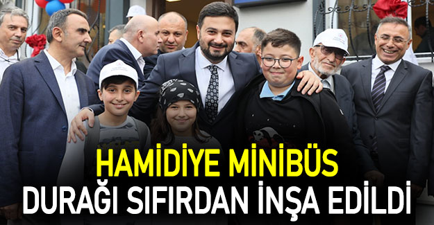 Hamidiye minibüs durağı sıfırdan inşa edildi
