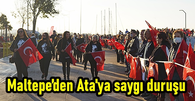 Maltepe’den Ata'ya saygı duruşu