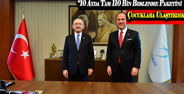 “10 Ayda Tam 110 Bin Beslenme Paketini Çocuklara Ulaştırdık”