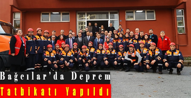 Bağcılar’da Deprem Tatbikatı Yapıldı