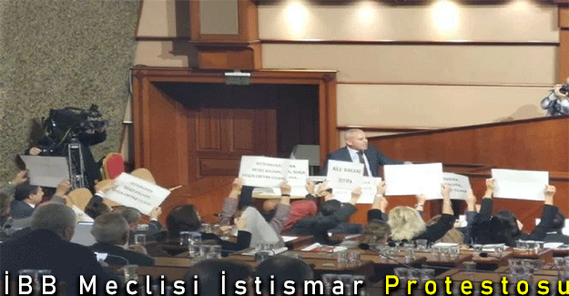 İBB Meclisi İstismar Protestosu Edildi