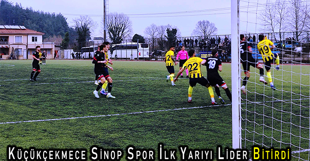 Küçükçekmece Sinop Spor İlk Yarıyı Lider Bitirdi