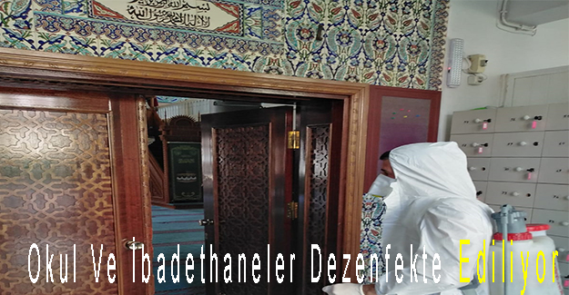 Maltepe’deki Okul Ve İbadethaneler Dezenfekte Ediliyor