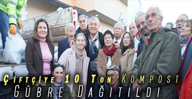 Çiftçiye 10 Ton Kompost Gübre Dağıtıldı