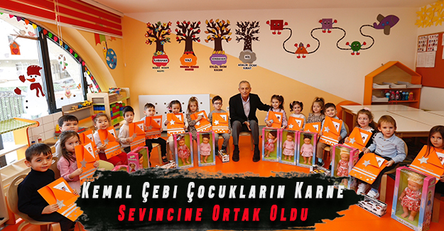 Kemal Çebi Çocukların Karne Sevincine Ortak Oldu