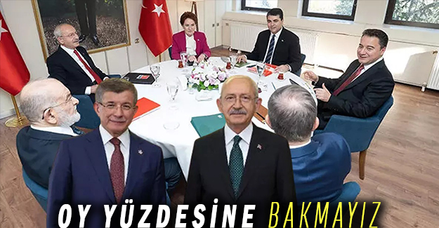 KILIÇDAROĞLU: Oy Yüzdesine Bakmayız