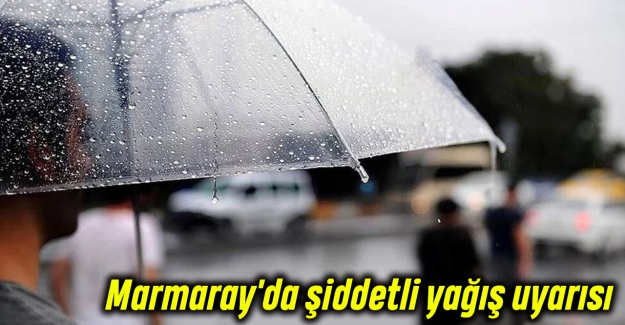Marmaray'da şiddetli yağış uyarısı