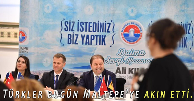 Türkler bugün Maltepe'ye akın etti.