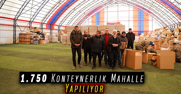1.750 Konteynerlik Mahalle Yapılıyor