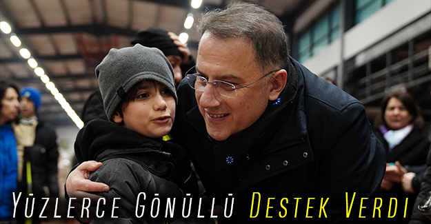 Yüzlerce Gönüllü Destek Verdi