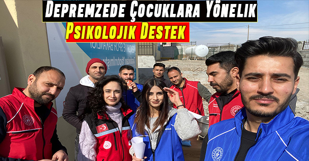 Depremzede Çocuklara Yönelik Psikolojik Destek