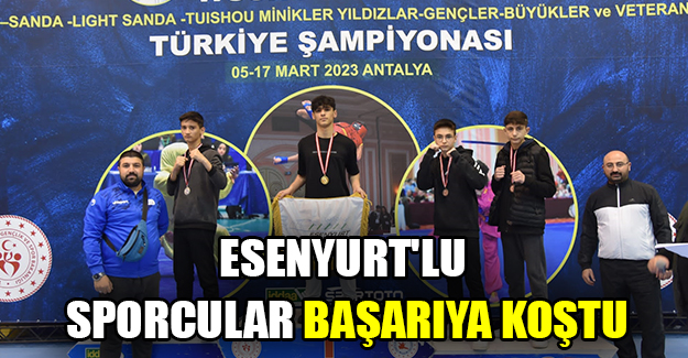 Esenyurt'lu sporcular başarıya koştu
