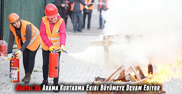 Kartal'da Arama Kurtarma Ekibi Büyümeye Devam Ediyor