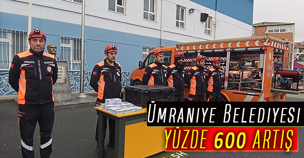 Ümraniye Belediyesi YÜZDE 600 ARTIŞ