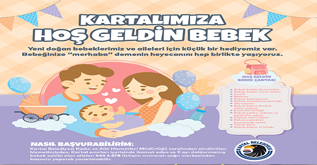 "Kartalımıza Hoş Geldin Bebek Hediye Paketi" projesi