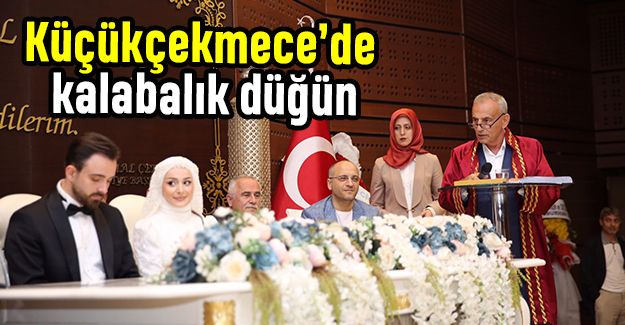 Küçükçekmece’de kalabalık düğün