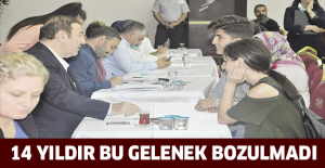 14 yıldır bu gelenek bozulmadı