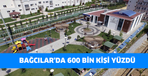 Bağcılar'da 600 bin kişi yüzdü