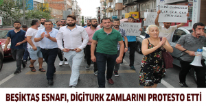 Beşiktaş esnafı, Digiturk zamlarını protesto etti