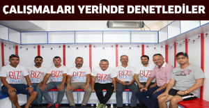Çalışmaları yerinde denetlediler