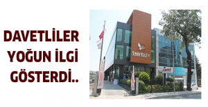 Davetliler yoğun ilgi gösterdi..