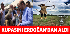Kupasını Erdoğan’dan aldı