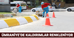 Ümraniye’de kaldırımlar renkleniyor