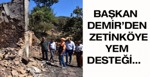 Başkan Demir’den Zetinköye Yem Desteği…