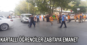 KARTALLI ÖĞRENCİLER ZABITAYA EMANET