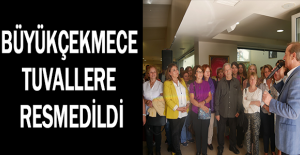 Büyükçekmece tuvallere resmedildi