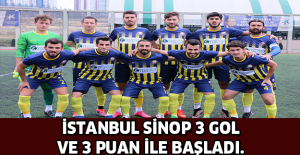 İSTANBUL SİNOP 3 GOL ve 3 PUAN İLE BAŞLADI.