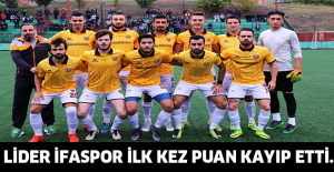 LİDER İFASPOR İLK KEZ PUAN KAYIP ETTİ.