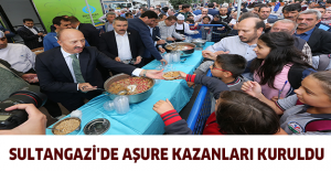 Sultangazi'de Aşure Kazanları Kuruldu