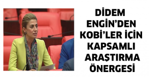 DİDEM ENGİN’DEN KOBİ’LER İÇİN KAPSAMLI ARAŞTIRMA ÖNERGESİ
