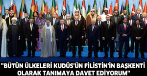 ''Bütün ülkeleri Kudüs'ün Filistin'in başkenti olarak tanımaya davet ediyorum''