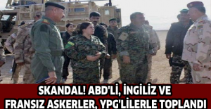 Skandal! ABD'li, İngiliz ve Fransız askerler, YPG'lilerle toplandı