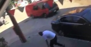Köpeği çalarken kameraya yakalandı