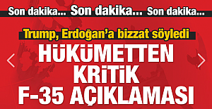 Hükümetten kritik F-35 açıklaması