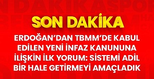 Son dakika: Cumhurbaşkanı Erdoğan'dan infaz düzenlemesine ilk yorum: Sistemi daha adil bir hale getirmeyi amaçladık