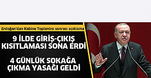 Cumhurbaşkanı Erdoğan Kabine toplantısı sonrası açıklamalarda bulundu