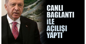 Cumhurbaşkanı Erdoğan, Amasya Çevre Yolu'nu canlı bağlantı ile açtı
