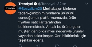 Hedef olan Trendyol'dan açıklama