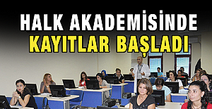 Halk Akademisinde Kayıtlar Başladı