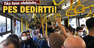 Tıka basa dolu otobüsler pes dedirtti