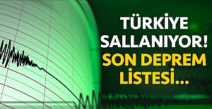 15 Ekim Perşembe son depremler listesi | En son ne zaman ve nerede deprem oldu