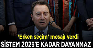 Babacan: Bu sistem 2023'e kadar dayanmaz