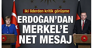 Cumhurbaşkanı Erdoğan, Merkel ile görüştü