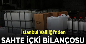 İstanbul Valiliği'nden sahte içki operasyonları bilançosu