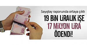 Sayıştay: 19 bin liralık işe 17 milyon lira ödendi