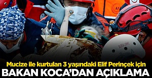 Bakan Koca'dan Elif Perinçek'in sağlık durumuyla ilgili açıklama